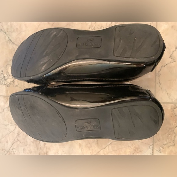 Anne Klein Black Mulle with Leopard Top and Bow Detail Size 6.5 - Picture 5 of 7